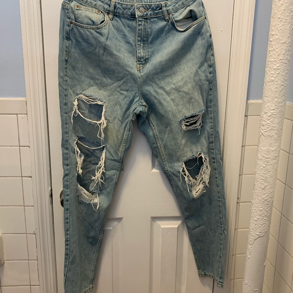 Topshop Distressed Jeans